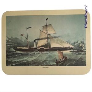 Scully & Scully “Batavier” Tall Ship Lacquered Front, Felt Back Placement